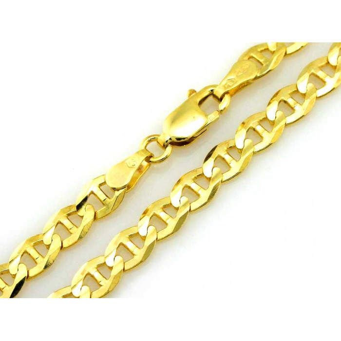Złoty łańcuszek 585 efektowny splot Guci Marina 3.4mm