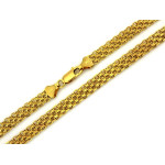 Złoty łańcuszek 585 bismark gruby 6.2mm masywny elegancki