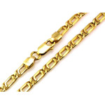 Złoty łańcuszek 585 z prostokątnych ogniw 3.2mm