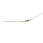 Złoty komplet kolczyki na długim łańcuszku i naszyjnik