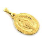 Złoty medalik z Niepokalaną 