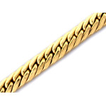 Bransoletka złota gruba 585 efektowna łańcuszkowa
