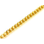 Bransoletka z żółtego złota 585 błyszcząca łańcuszkowa