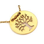 Naszyjnik złoty z drzewkiem szczęścia