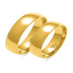 Obrączka ślubna z polerowanego złota 333