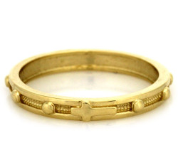gładki złoty pierścionek