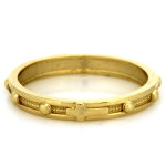 Złoty pierścionek 375 motyw różańca kuleczki