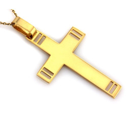 Krzyżyk złoty zawieszka na łańcuszek