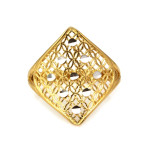 Złoty pierścionek 585 dwukolorowy ażur