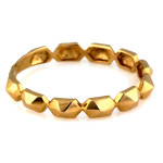 Złoty pierścionek 585 nowoczesny delikatny obrączkowy