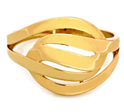 gładki złoty pierścionek