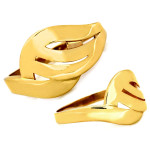 Złoty pierścionek 585 ażurowy do każdej stylizacji