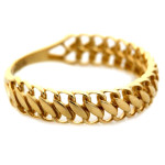 Złoty pierścionek 585 jak delikatna ażurowa obrączka