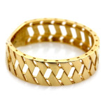 Złoty pierścionek 585 obrączkowy ażurowy na prezent