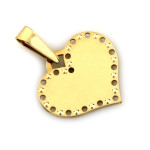 Zawieszka złote serce idealne pod grawer personalizowany prezent