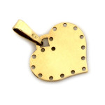 Zawieszka złote serce idealne pod grawer personalizowany prezent