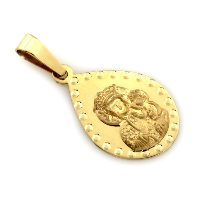 Medalik złoty delikatny subtelny 