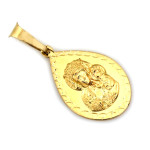 Medalik złoty delikatny idealny na komunię