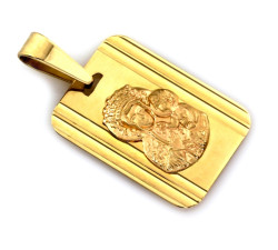 Medalik złoty pamiątka I Komunii