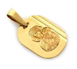 Medalik złoty zawieszka idealny na Komunię