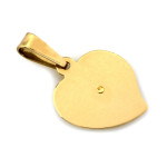 Złoty medalik z Matką Boską Częstochowską w próbie 585 kształt serca na prezent