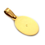 Złota zawieszka 333 medalik złoty delikatny owalny idealny na komunię