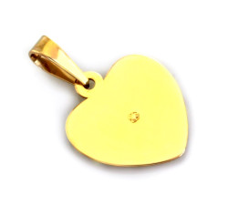 medalik w kształcie serca złoto
