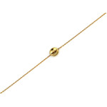 Elegancka bransoletka złota 333 łańcuszkowa z kulką