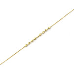 Złota bransoletka 375 łańcuszkowa z kuleczkami