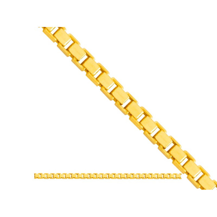 Złoty łańcuszek 585 SPLOT KOSTKA 60 cm 3,40g