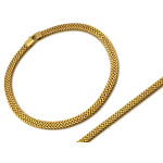 Złota bransoletka 375 bez zawieszek klasyczna taśma wzór w jodełkę