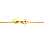 Złoty naszyjnik z łączonych łańcuszków 