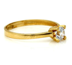 Złoty pierścionek 585 zaręczynowy
