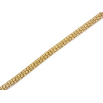 Bransoleta złota 585 szeroka błyszcząca ruchome elementy