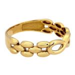 Złoty pierścionek 585 obrączkowy z nieskończonością