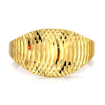 Delikatny pierścionek ze złota 375 bez kamieni prosty klasyczny
