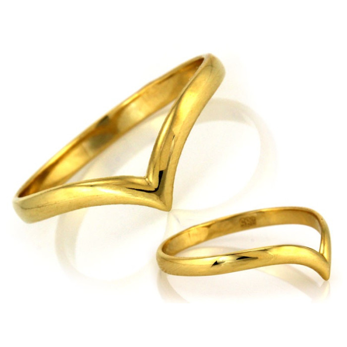 Złoty pierścionek 585 delikatny subtelny oryginalny wzór na prezent 14k