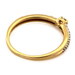 Pierścionek złoty z brylantami idealny na zaręczyny 0.24 ct