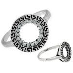 Srebrny pierścionek kółko ring 