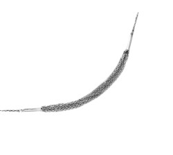 Naszyjnik srebrny ozdoba z kilku łańcuszków