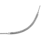 Naszyjnik srebrny łańcuszek coreana wstawka gruby lisi ogon