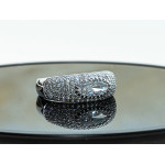 Srebrny pierścionek 925 elegancki bogato zdobiony cyrkoniami r20