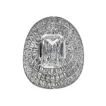 Srebrny pierścionek 925 masywny pierścionek z dużym cyrkoniowym oczkiem r15
