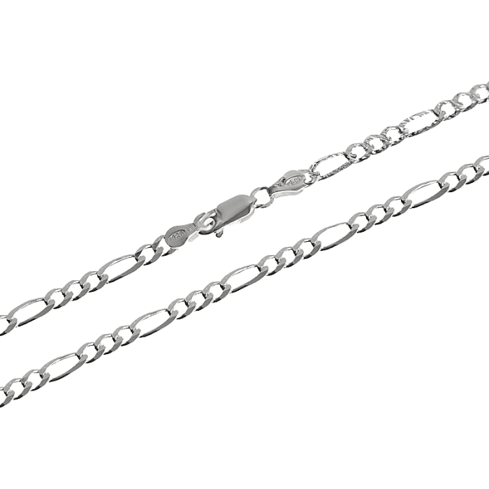 Srebrny łańcuszek 925 męski oryginalny o splocie figaro 55 cm