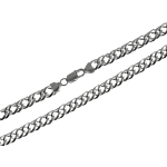 Srebrny łańcuszek 925 masywny męski elegancki o splocie rombo 55cm