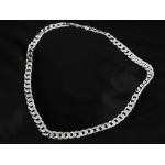 Srebrny łańcuszek 925 męski masywny o splocie diamentowanej pancerki  60 cm