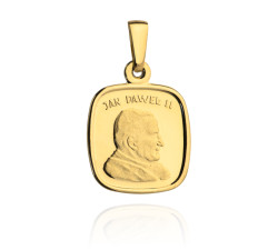 Medalik złoty Jan Paweł II