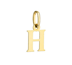 Zawieszka złota literka H