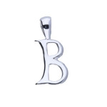Srebrna zawieszka 925 oryginalna literka B