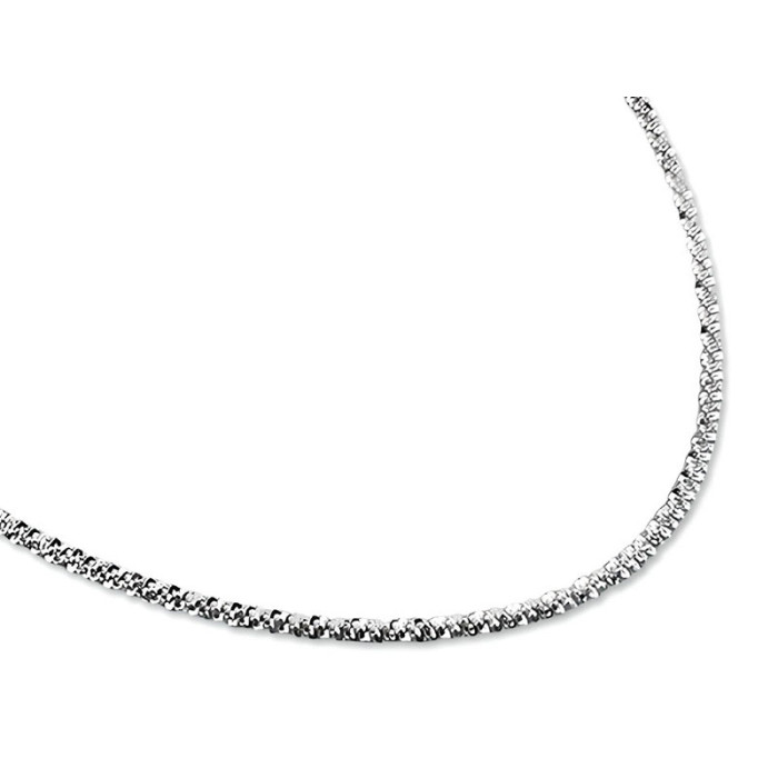 Srebrny naszyjnik 925 elegancki skręcany błyszczący 45 cm